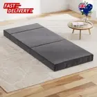 Giselle Bedding Foldable Foam Mattress Single Bed Mat Portable Grey AU