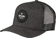 [Rip Curl] Icons Trucker Hat, Mesh Back Cap Snapback for Men, Adjustable, Black 243, Black 243, One Size