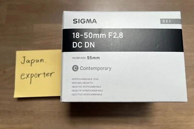 Sigma 18-50mm F2.8 DC DN for Sony E mount Lens