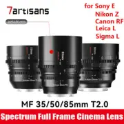 7artisans 35mm 50mm 85mm T2.0 FF Cinema Lens for Sony E/Canon RF/Nikon Z/L mount