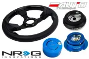 NRG 320mm Pilota Leather BK IN steering wheel 130H Hub Gen2.5 BL Release Lock BL