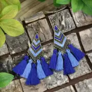 3” Bronze-tone Earring Set Bohemian Retro Drop Dangle Hook New Free Ship 8297
