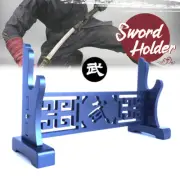 Black Japanese Samurai Sword Holder Stand Katana Tanto Display Rack 武 1 Tier