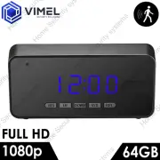 Mini Clock Camera Security Home Alarm 64GB Evidence Proof PIR Sensor Nanny