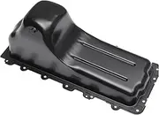X AUTOHAUX No.F81Z6675DA Engine Oil Pan Oil Pan Sump Transmission Oil Pan for Ford Excursion 1999-2017 Iron Black