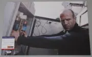 JASON STATHAM 'Transporter Mechanic Hand Signed 12"X18" Photo + PSA DNA