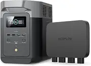 EF ECOFLOW Delta 2 with 800W Alternator Charger Portable Power Station AU, 3-in-1 Fast DC-DC, Vehicle Battery Charger & Jump Starter 8× Faster Than Cigarette Chargers, Charges 1kWh in 1.3 hr
