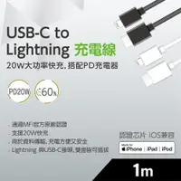 在飛比找ETMall東森購物網優惠-FUGU USB-C to Lightning 充電線 1M