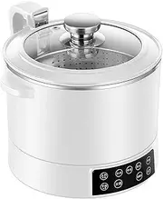3 L Lifting Sugar Removal Rice Cooker, Low Sugar Rice Cooker with Low Carb Rice Steamer Basket, 5 Speed Adjustable,Easy-to-clean, for Family UseWhite,One Size