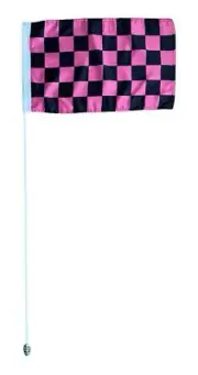 Yamaha Raptor Warrior YFZ450 Blaster 3.5' ATV Flag Can-am Pink Checkers