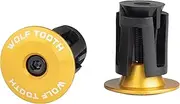 Wolf Tooth Alloy Bar End Plugs (Set of 2) - Gold