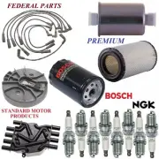 Tune Up Kit Cap Filters Spark Plugs Wire Set For CHEVROLET K2500 V8 5.7L 96-00
