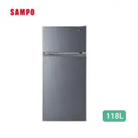 在飛比找蝦皮商城優惠-SAMPO聲寶 118L 定頻雙門1級冰箱SR-C12G-含