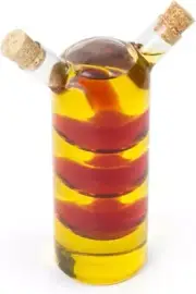 Oil and Vinegar Bottle, Glass, Bubbles