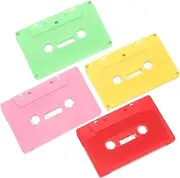 LIFKICH 4pcs Blank Audio Tapes Vintage Cassette Tapes for Wall Decor Retro Craft Supply for Creative Projects and Personalization