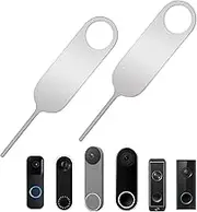 YQQYG 2PCS Doorbell Key Tool, Ring Doorbell Tool, Doorbell Opening Pin Tool, Remove Doorbell Mount and Battery Replacement Pin Security Key Compatible with Arlo, Nest, Google Nest and Eufy