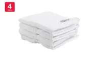 Onkaparinga Set of 4 600GSM Flinders Face Washers (White)