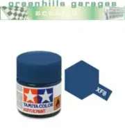 Greenhills Tamiya 10ml Bottle of Acrylic Paint - Flat Blue XF-8 - C555
