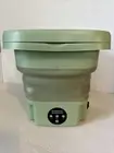 Mini Washing Machine, Folding Portable Washing Machine, Green. Camping
