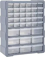 Multi-Drawer Organiser with 39 Drawers 38x16x47 cm,Tool Boxes 2.91KG-147586