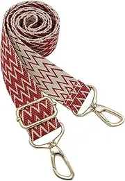[MDYH] Wide Shoulder Strap Personalized Print Adjustable Replacement Belt Crossbody Canvas Bag Handbag