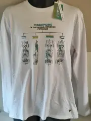 PETRONAS F1 Formula One Long Sleeve Shirt White Size Large with TAGS
