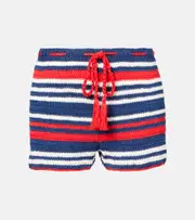[Anna Kosturova] Anna Kosturova Crochet cotton shorts AU 14 multicoloured