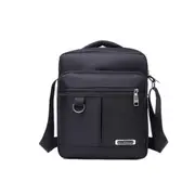 Men Oxford Cloth Waterproof Messenger Crossbody Bag 9.84 Inch Black Colour