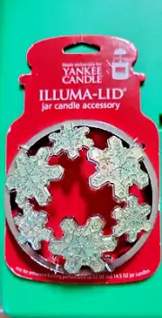 Yankee Candle Illuma-Lid Snow Flakes New Free Shipping