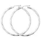 STERLING SILVER HOOP EARRINGS CABLE RIBBON CREOLE CANDY TWISTED TUBES SLEEPERS
