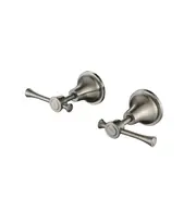 Modernnational Montpellier Brushed Nickel Solid Brass Wall Tops