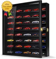 Model Car Display Case 1/64 Scale Diecast Wall-Mounted for Mini Toys and Small W