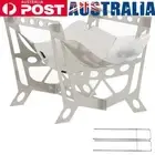 Stainless Steel Fire Pit BBQ Grill Rack Foldable Campfire Wood Burning Stoves