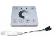 Vrabocry LED Pixel Strip Controller DC12-24 Flowing Water Controller Wireless Switch Wiring Free Panel for WS2811 Running Water Flowing Horse Racing Strip Light