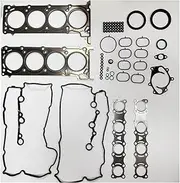 VK56DE Gasket Kit Engine Compatible with INFINITI QX56 Compatible With NISSAN Pathfinder Armada R51 NV2500 NV3500 VK56DE 5.6L V8 A0AMA-1LA0A 10101-1LA0A