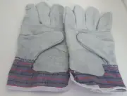 Hortex GLOVES Garden DIY Handyman Work LEATHER/COTTON One size Free Post Aust