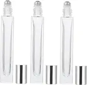 KAILIKETIY 5Pcs Refillable Glass Roller Bottles for Essential Oils and Perfume Leak Design Travel Friendly for DIY Roll Blends and Daily Care