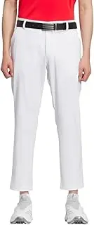 [adidas] EX-Stretch Active Men's Golf Pants, Three Stripes Ankle Pants, White