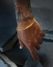 [House Of Auric] House Of Auric 3.7mm Franco Bracelet 18k Gold Vermeil - Size 7 7 18K Gold Vermei