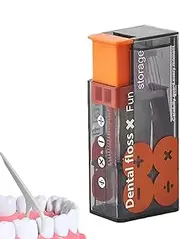 floss pick case, portable floss box, automatic flosser case, travel floss case, floss pick storage, floss case, tool case, tooth cleaning box, floss storage box, compact floss case, travel