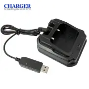 USB Charger Base Adapter for Baofeng BF-A58 UV-9R Plus BF-9700 GT-3WP UV-82WP