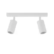 Outdoor Adjustable Bar Spot Light - 2 Heads - GU10 - Matte White