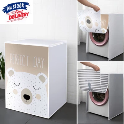 Waterproof Washing Machine Top Dust Cover Protection Front Load Wash Dryer
