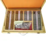 225 Pcs W/Case Refractive Set Refraction Box Optometry Equipment Free Shipping