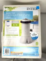 Intex Krystal Clear Cartridge Filter Pump for Above Ground Pools, 1000 GPH Pump