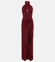 [Johanna Ortiz] Johanna Ortiz Submerged jersey jumpsuit AU 6 red