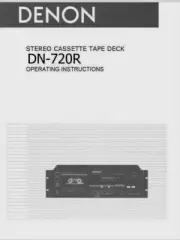 Denon DN-720R Cassette Tape Deck Player Operating Instruction - USER MANUAL