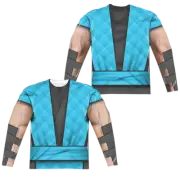 Mortal Kombat Sub Zero Outfit - Men's All-Over Print Long Sleeve