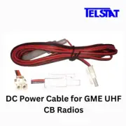 DC Power Lead Cable to suit GME UHF CB Radios - Square/Round Connector 12V DC