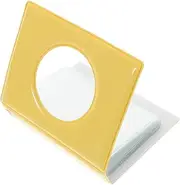 JOINPAYA 3 Mini Album Hollow out Photo Cards Holder Book with Pockets for Picture Collection for Memories and Idol Photos Yellow
